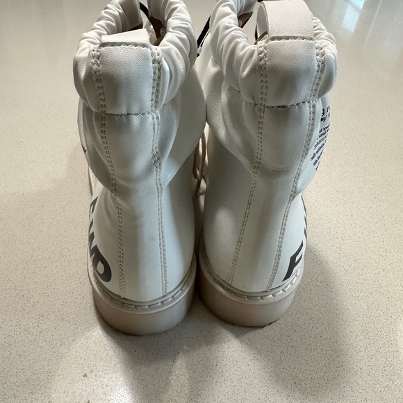 F_WD White Combat boots - Picture 3 of 5